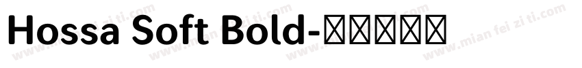 Hossa Soft Bold字体转换
